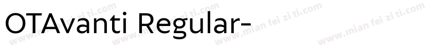 OTAvanti Regular字体转换